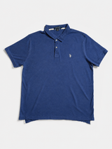 Vintage U.S. Polo Assn Navy Blue Polo Shirt Relaxed Y2K Fit, Size XL