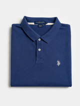 Vintage U.S. Polo Assn Navy Blue Polo Shirt Relaxed Y2K Fit, Size XL