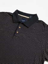 Vintage Fila Striped Polo Shirt Navy Y2K Relaxed Fit, Size XL