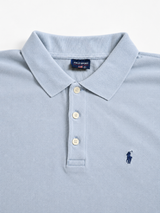 Vintage Polo Ralph Lauren Polo Shirt Baby Blue Minimal, Size L