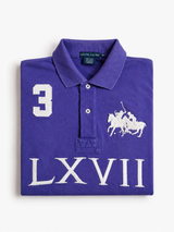 Vintage Ralph Lauren Polo Shirt Purple Big Logo Y2K, Size M