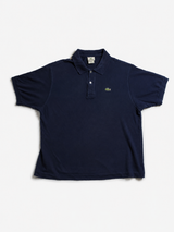 Vintage Lacoste Navy Blue Polo Shirt Minimal Y2K Essential, Size XL
