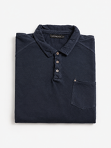 Vintage Calvin Klein Jeans Polo Shirt Navy Blue Minimal Pocket, Size XL