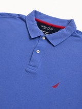 Vintage Nautica Polo Shirt Blue Minimal Y2K Streetwear, Size XL