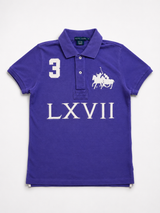 Vintage Ralph Lauren Polo Shirt Purple Big Logo Y2K, Size M