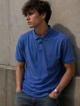 Vintage Nautica Polo Shirt Blue Minimal Y2K Streetwear, Size XL