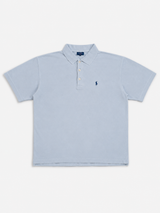 Vintage Polo Ralph Lauren Polo Shirt Baby Blue Minimal, Size L