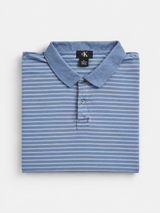 Vintage Calvin Klein Striped Polo Shirt Blue White Y2K, Size XL