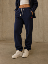 Polo Ralph Lauren Jogger Sweatpants Navy Blue Minimal Lounge Pants, Size S