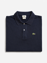 Vintage Lacoste Navy Blue Polo Shirt Minimal Y2K Essential, Size XL