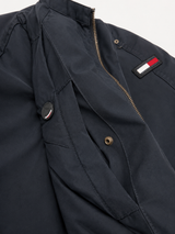 Tommy Hilfiger Navy Bomber Jacket Men Vintage Winter Jacket, Size M