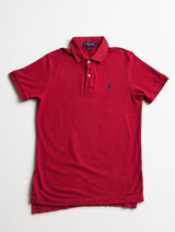 Vintage U.S. Polo Assn Red Polo Shirt Minimal Y2K Essential, Size S