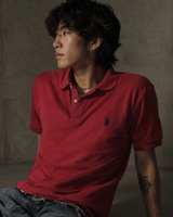 Vintage U.S. Polo Assn Red Polo Shirt Minimal Y2K Essential, Size S