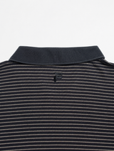 Vintage Fila Striped Polo Shirt Navy Y2K Relaxed Fit, Size XL