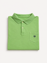 Vintage Lime Green Polo Shirt Relaxed Y2K Minimal Fit, Size XL