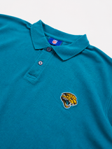 Vintage Reebok Jacksonville Jaguars Polo Shirt Teal Y2K Oversized Fit, Size XL