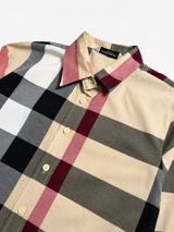 Burberry Check Shirt Women Beige Nova Check, Size S