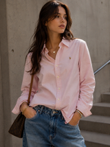 Ralph Lauren Oxford Shirt Women Pink Classic, Size S