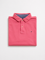 Vintage Tommy Hilfiger Polo Shirt Pink Minimal Y2K, Size XL
