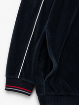 Vintage U.S. Polo Assn Velour Track Jacket Navy Y2K Zip Up, Size XL