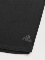 Vintage Adidas Washed Black 3-Stripes T-Shirt Oversized, Size M