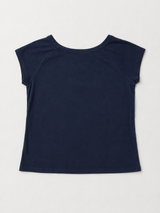Lauren Ralph Lauren Navy Basic T-Shirt Women Minimal Y2K Tee, Size XS/S