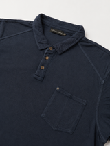Vintage Calvin Klein Jeans Polo Shirt Navy Blue Minimal Pocket, Size XL