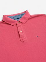 Vintage Tommy Hilfiger Polo Shirt Pink Minimal Y2K, Size XL