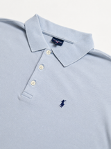 Vintage Polo Ralph Lauren Polo Shirt Baby Blue Minimal, Size L