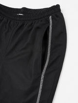 Lacoste Track Pants Black Minimal Nylon Joggers Y2K, Size S