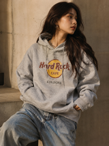 Hard Rock Cafe Cologne Hoodie Vintage Grey Graphic Hoodie, Size S/M