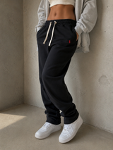 Polo Ralph Lauren Jogger Sweatpants Black Minimal Lounge Pants, Size S