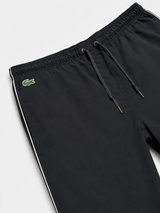 Lacoste Track Pants Black Nylon Joggers Minimal Y2K, Size M