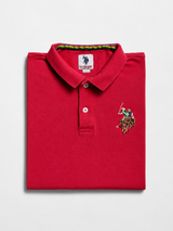 Vintage U.S. Polo Assn Big Logo Polo Shirt Red Y2K, Size L