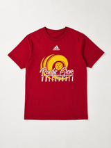 Adidas Pacific Grove Volleyball T-Shirt Red Unisex Graphic Tee, Size S