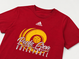 Adidas Pacific Grove Volleyball T-Shirt Red Unisex Graphic Tee, Size S