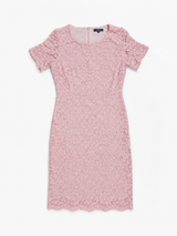 Vintage Pink Lace Dress Romantic Coquette Y2K, Size XS/S
