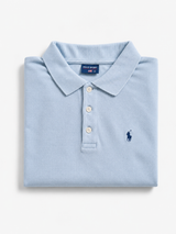 Vintage Polo Ralph Lauren Polo Shirt Baby Blue Minimal, Size L